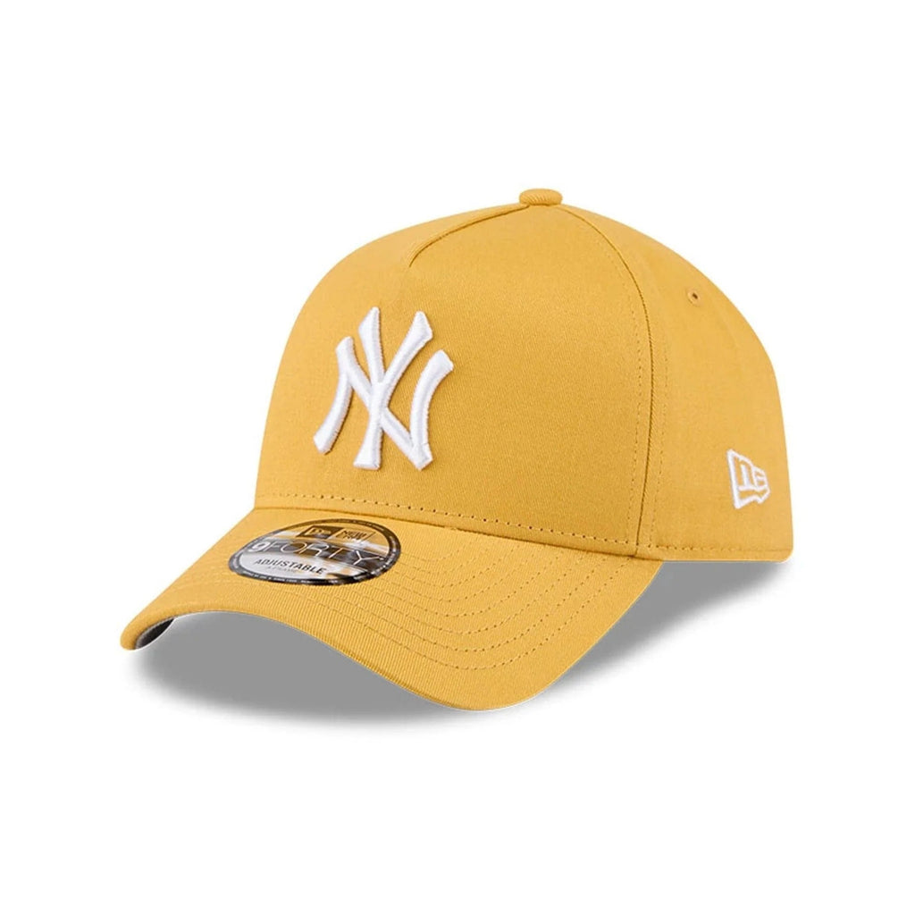 New York Yankees MLB Script A-Frame Snapback New Era Yellow Official Sports Fan Gear Popular Style Baseball Fan Gear