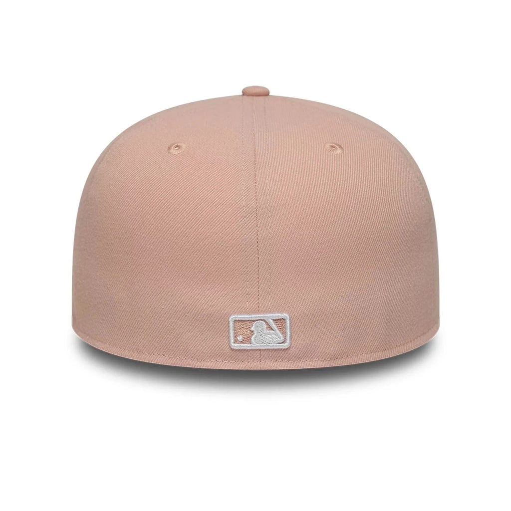 New York Yankees MLB League Essential 59FIFTY Fitted Cap New Era Pink White Official Team Hat Sports Fan Cap Official MLB Team Hat Baseball Fan Cap
