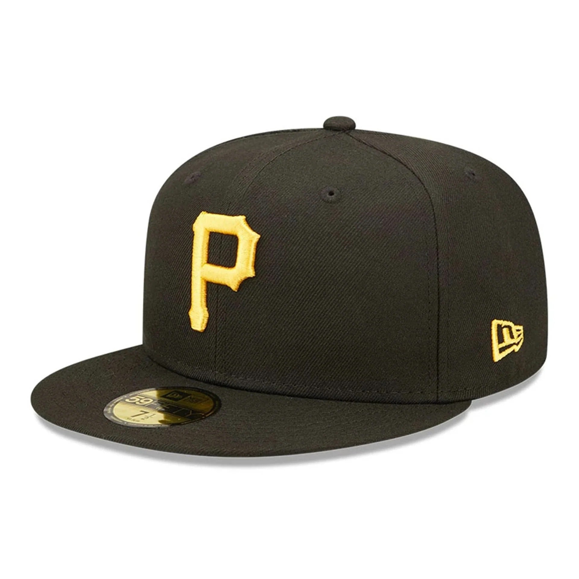 Pittsburgh Pirates MLB AC Perf 59FIFTY Fitted New Era Black Yellow Official Team Hat Sports Fan Cap Official MLB Team Hat Baseball Fan Cap