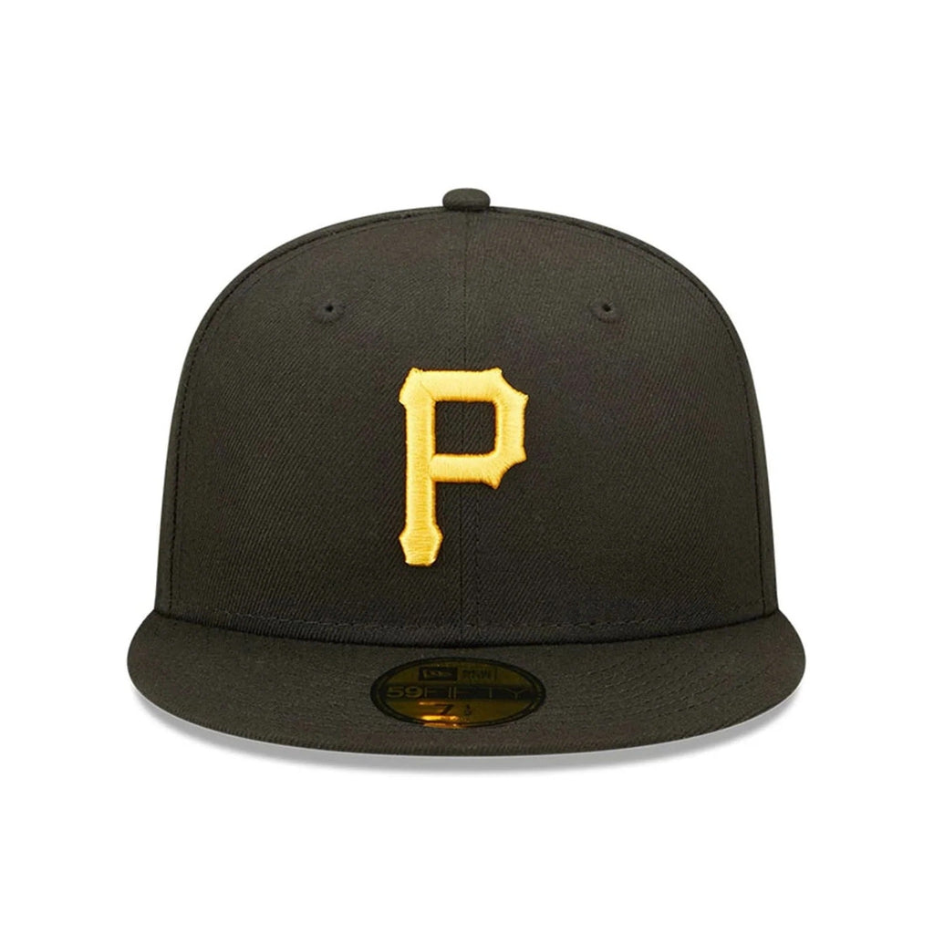 Pittsburgh Pirates MLB AC Perf 59FIFTY Fitted New Era Black Yellow Official Team Hat Sports Fan Cap Official MLB Team Hat Baseball Fan Cap