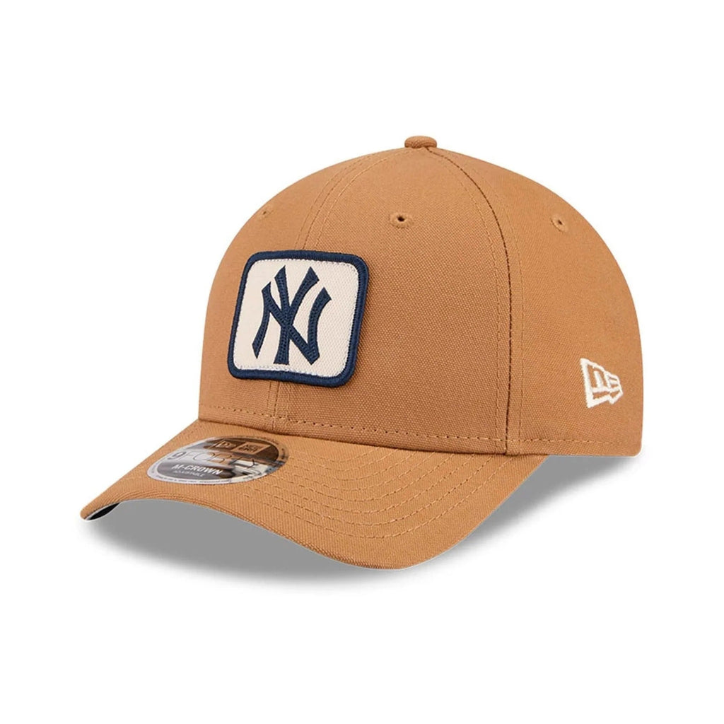 New York Yankees MLB Team Choice 9FORTY M-Crown Strapback New Era Brown Official Team Hat Sports Fan Cap Official MLB Team Hat Baseball Fan Cap
