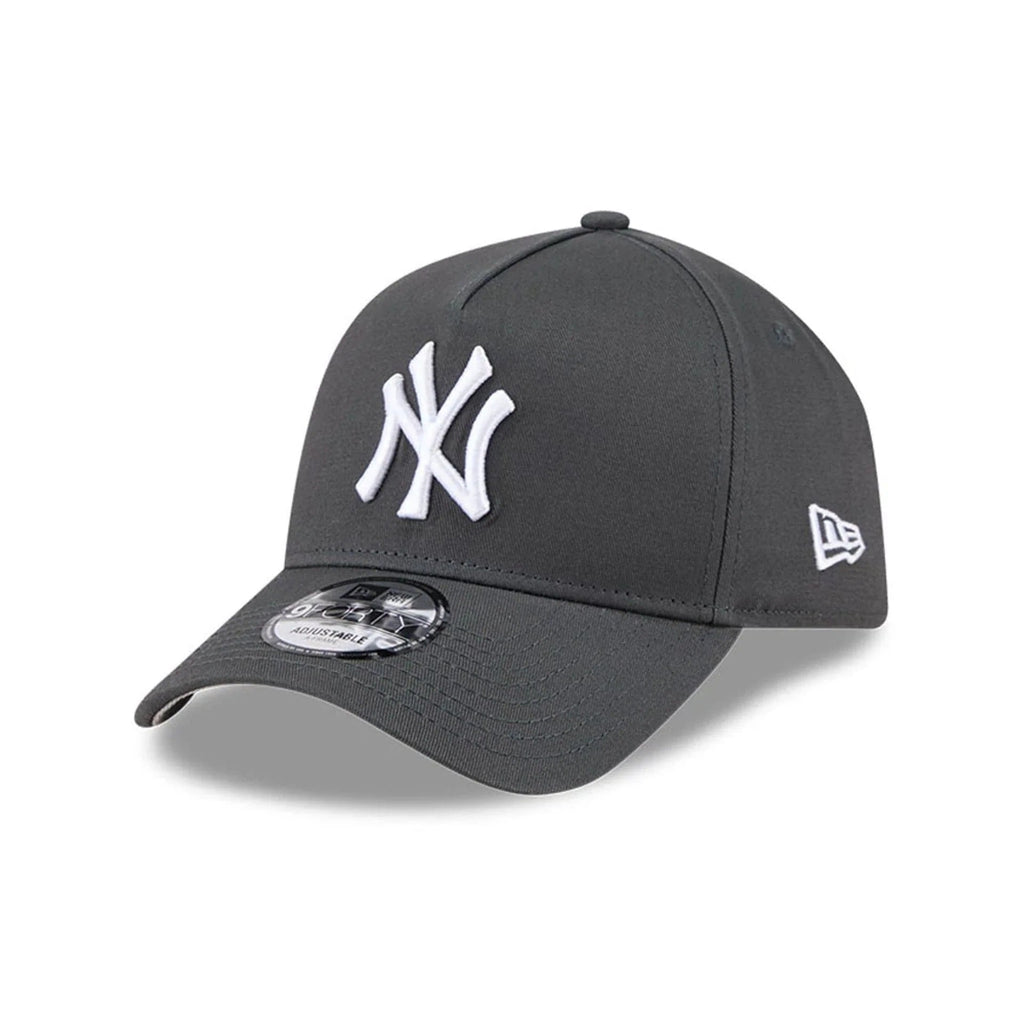 New York Yankees MLB Script A-Frame Snapback New Era Grey Official Sports Fan Gear Popular Style Baseball Fan Gear