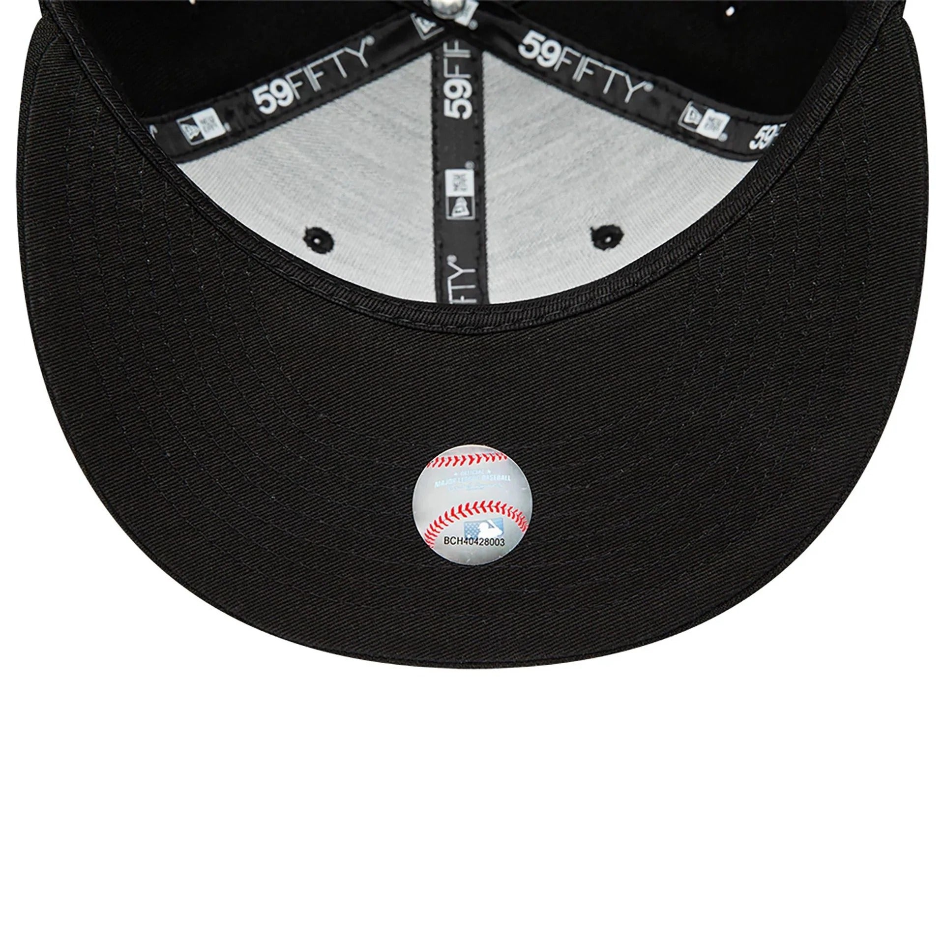 Chicago White Sox MLB League Essential 59FIFTY Fitted New Era Black Black Official Team Hat Sports Fan Cap Official MLB Team Hat Baseball Fan Cap