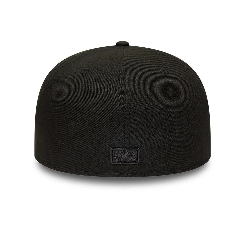 Chicago White Sox MLB League Essential 59FIFTY Fitted New Era Black Black Official Team Hat Sports Fan Cap Official MLB Team Hat Baseball Fan Cap