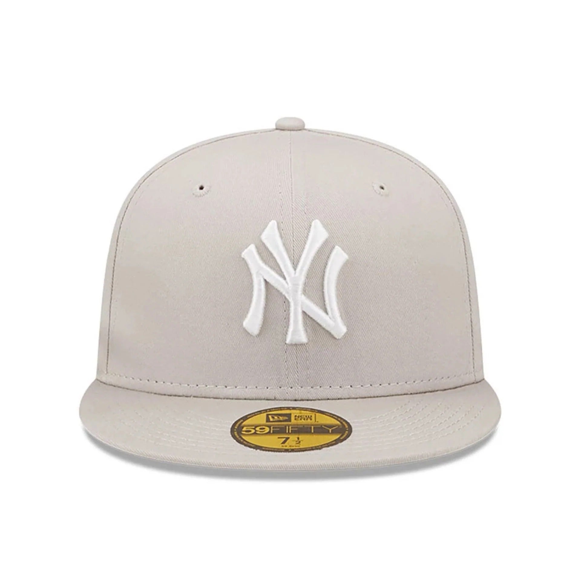 New York Yankees MLB League Essential 59FIFTY Fitted New Era Stone Official Team Hat Sports Fan Cap Official MLB Team Hat Baseball Fan Cap