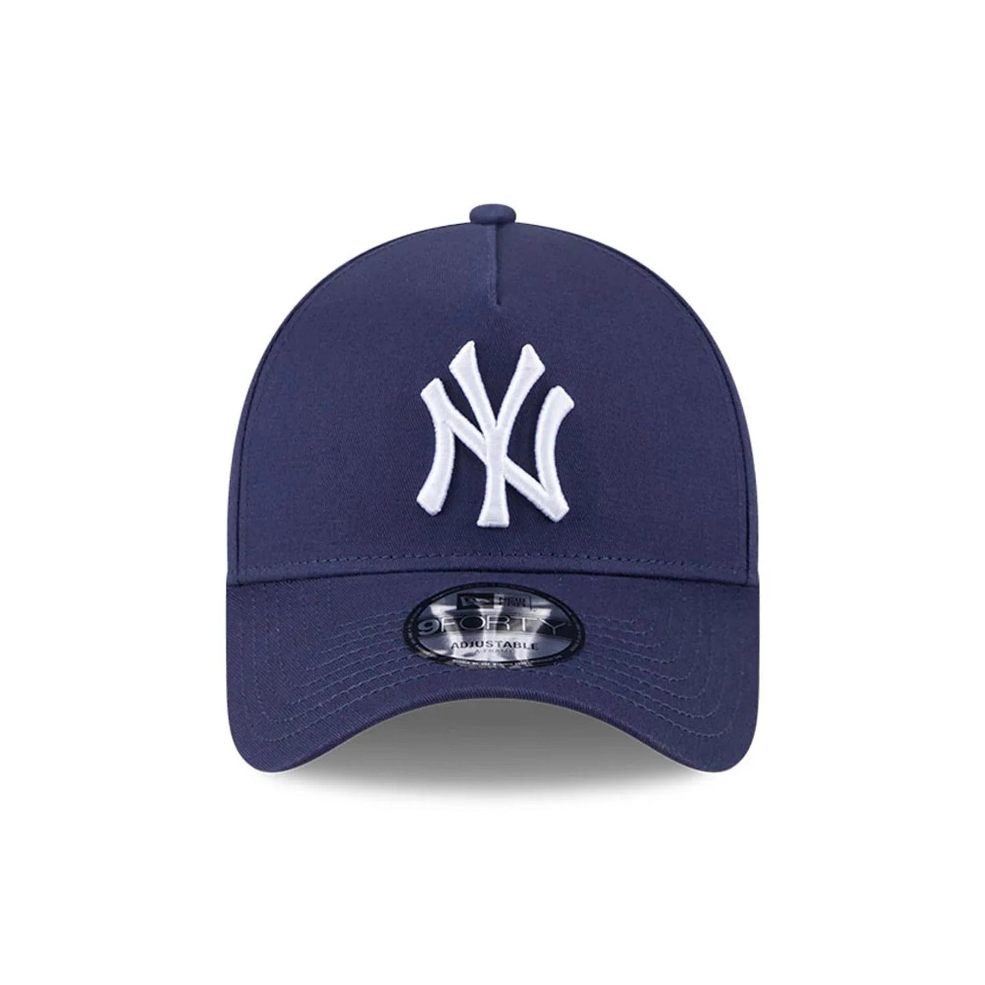 New York Yankees MLB Script A-Frame Snapback New Era Navy Official Sports Fan Gear Popular Style Baseball Fan Gear
