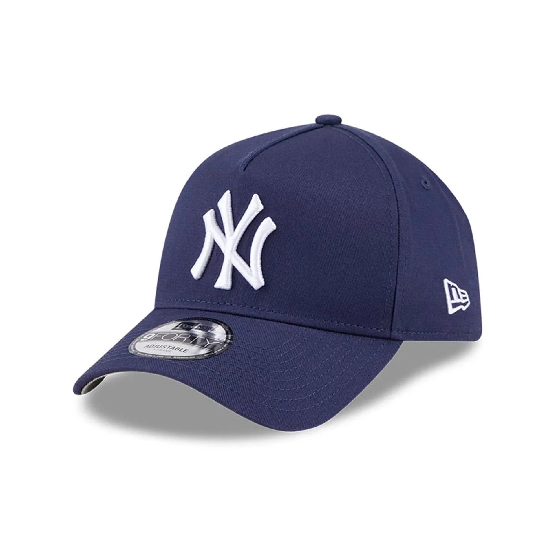 New York Yankees MLB Script A-Frame Snapback New Era Navy Official Sports Fan Gear Popular Style Baseball Fan Gear