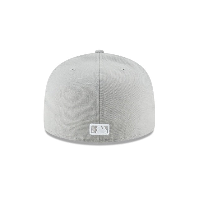 New York Yankees MLB Basic 59Fifty Fitted New Era Grey White Official Team Hat Sports Fan Cap Official MLB Team Hat Baseball Fan Cap