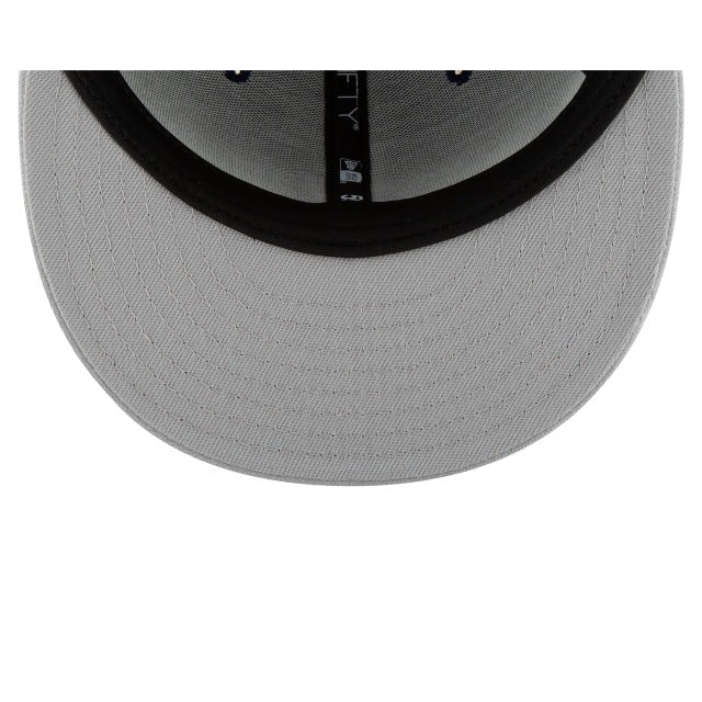 New York Yankees MLB Basic 59Fifty Fitted New Era Grey White Official Team Hat Sports Fan Cap Official MLB Team Hat Baseball Fan Cap