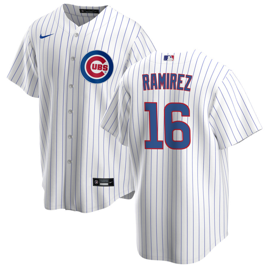 NIKE Men s Aramis Ramirez Chicago Cubs Premium Twill White Home Replica Jersey Official Team Jersey Sports Fan Apparel Official MLB Team Jersey