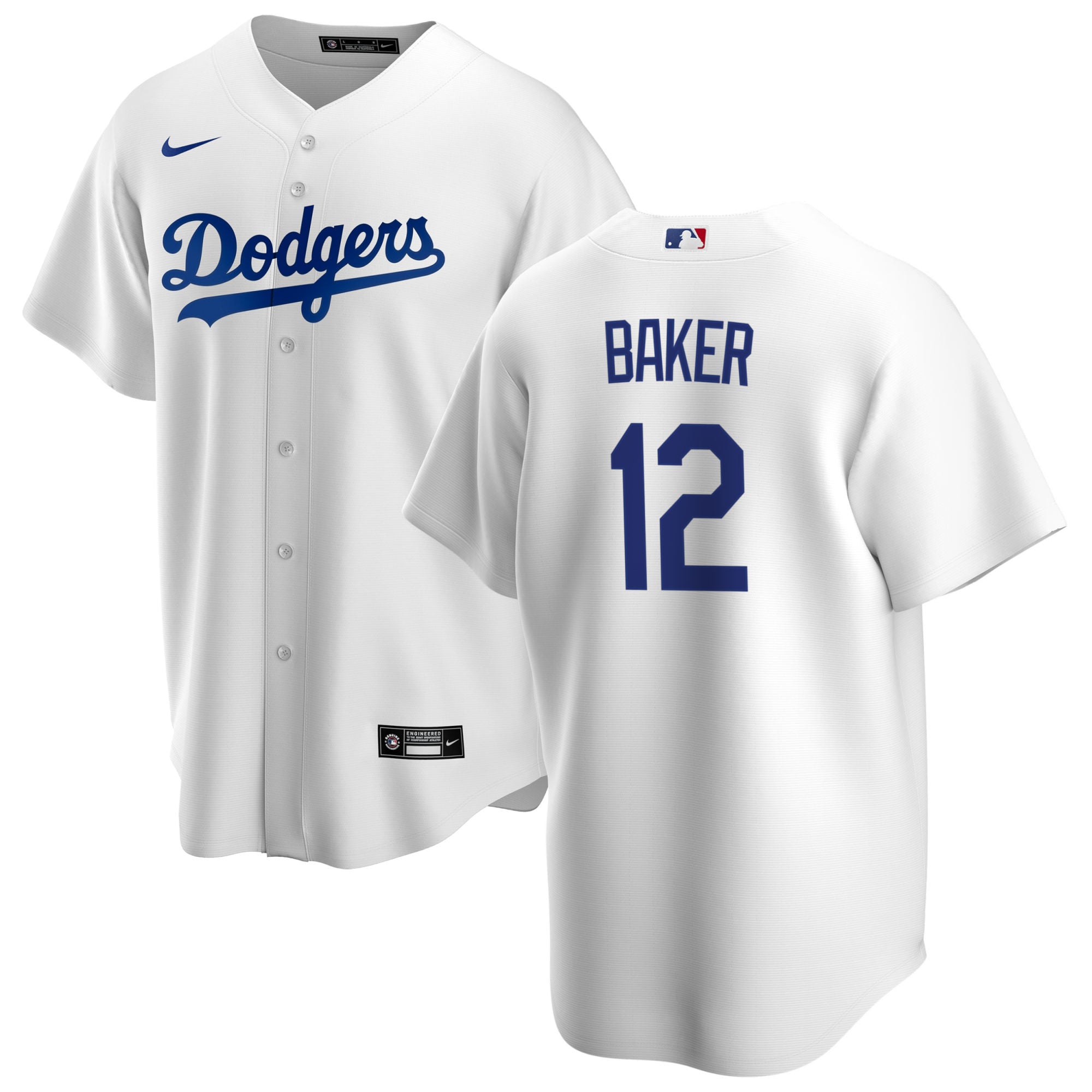 Men s Dusty Baker Los Angeles Dodgers Nike White Home Replica Team Jersey Official Team Jersey Sports Fan Apparel Official MLB Team Jersey Baseball