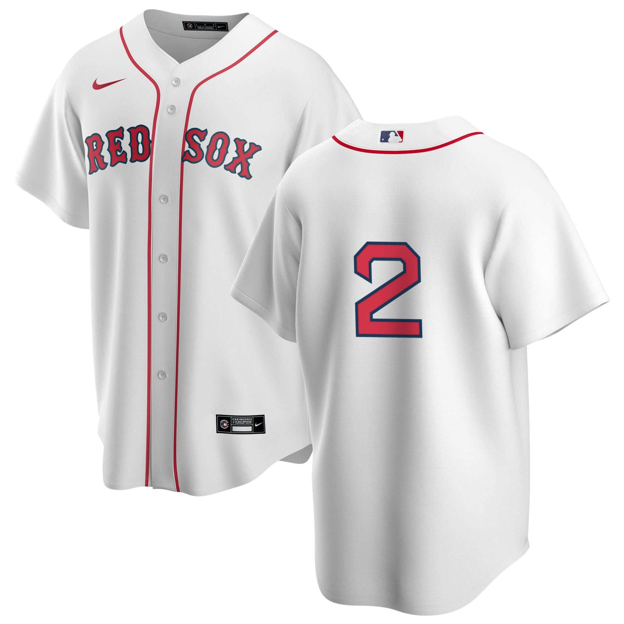 Men s Nike Boston Red Sox Jerry Remy 2 Home Official Replica Player Jersey Official Team Jersey Sports Fan Apparel Official MLB Team Jersey Baseball
