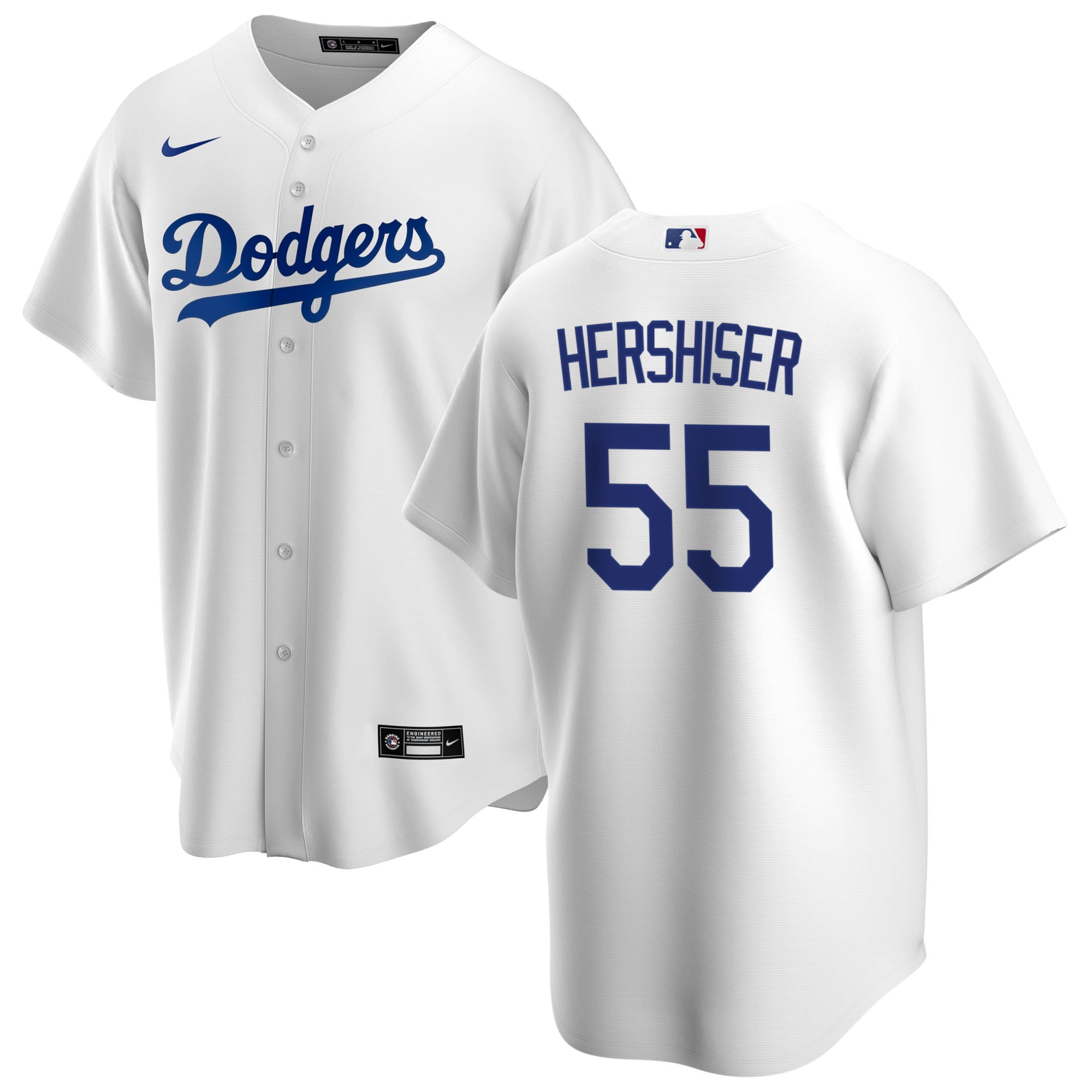 Men s Orel Hershiser Los Angeles Dodgers Nike White Home Replica Team Jersey Official Team Jersey Sports Fan Apparel Official MLB Team Jersey