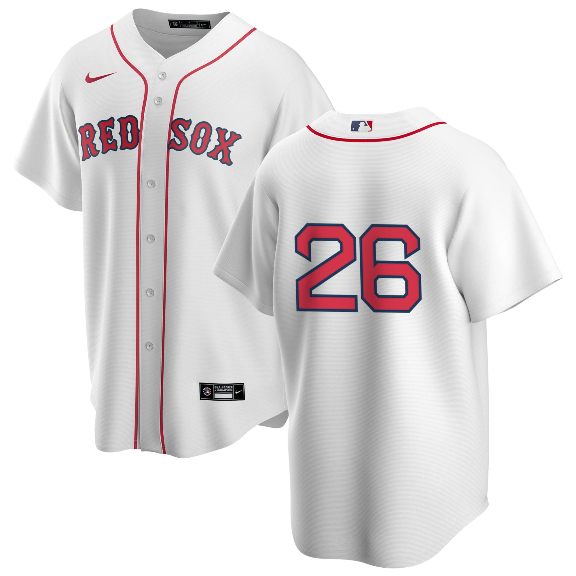 Men s Nike Boston Red Sox Wade Boggs 26 Home Official Replica Player Jersey Official Team Jersey Sports Fan Apparel Official MLB Team Jersey Baseball