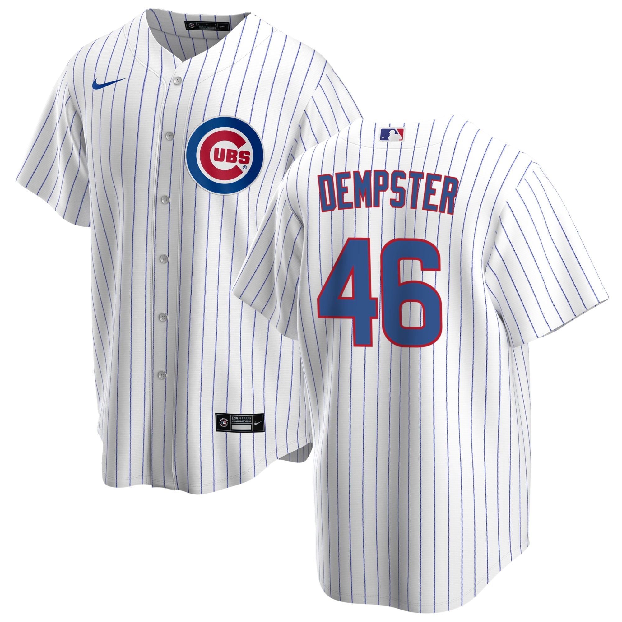 NIKE Men s Ryan Dempster Chicago Cubs White Home Premium Stitch Replica Jersey Official Team Jersey Sports Fan Apparel Official MLB Team Jersey