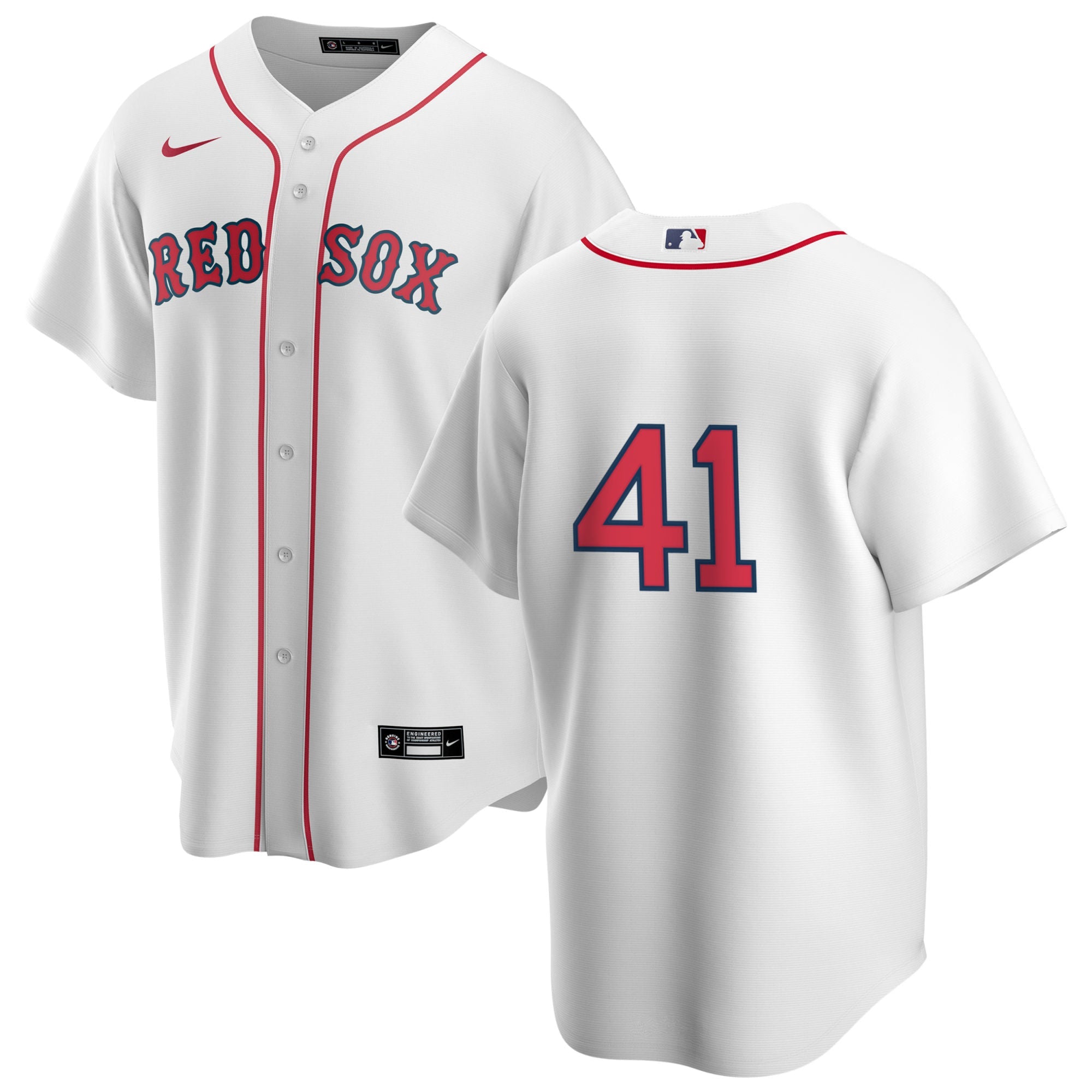 Men s Nike Boston Red Sox John Lackey 41 Home Official Replica Player Jersey Official Team Jersey Sports Fan Apparel Official MLB Team Jersey