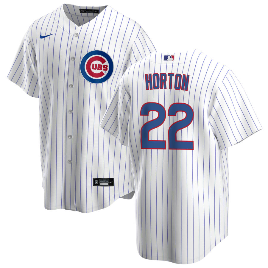 NIKE Men s Cade Horton Chicago Cubs Premium Twill White Home Replica Jersey Official Team Jersey Sports Fan Apparel Official MLB Team Jersey Baseball