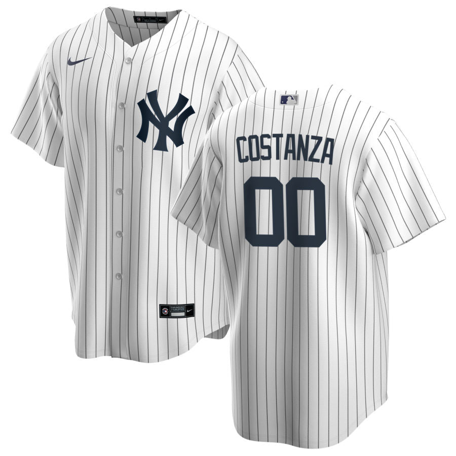 Men s Nike George Costanza White New York Yankees Home Official Replica Player Jersey Official Team Jersey Sports Fan Apparel Official MLB Team