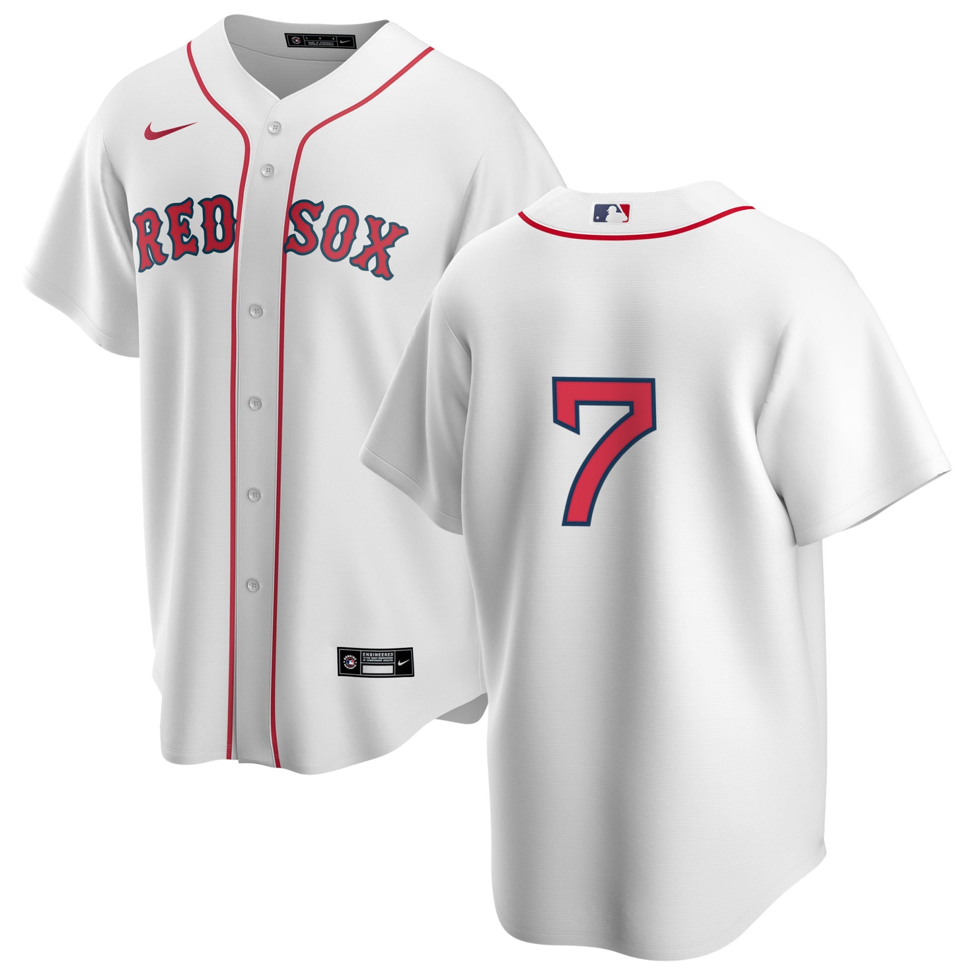 Men s Nike Boston Red Sox Trot Nixon 7 Home Official Replica Player Jersey Official Team Jersey Sports Fan Apparel Official MLB Team Jersey Baseball