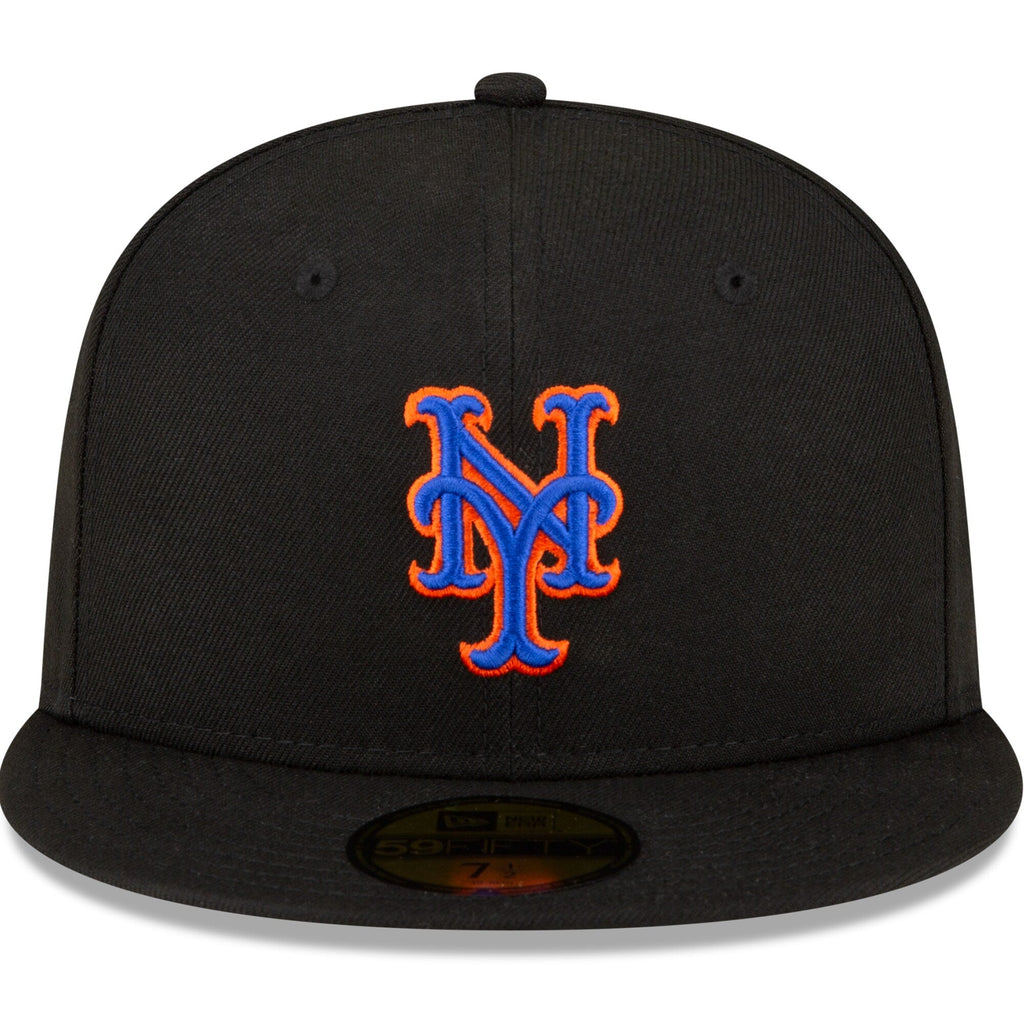 Men s New York Mets New Era Black Alternate Authentic Collection On Field 59FIFTY Fitted Hat Official Team Hat Sports Fan Cap Official MLB Team Hat