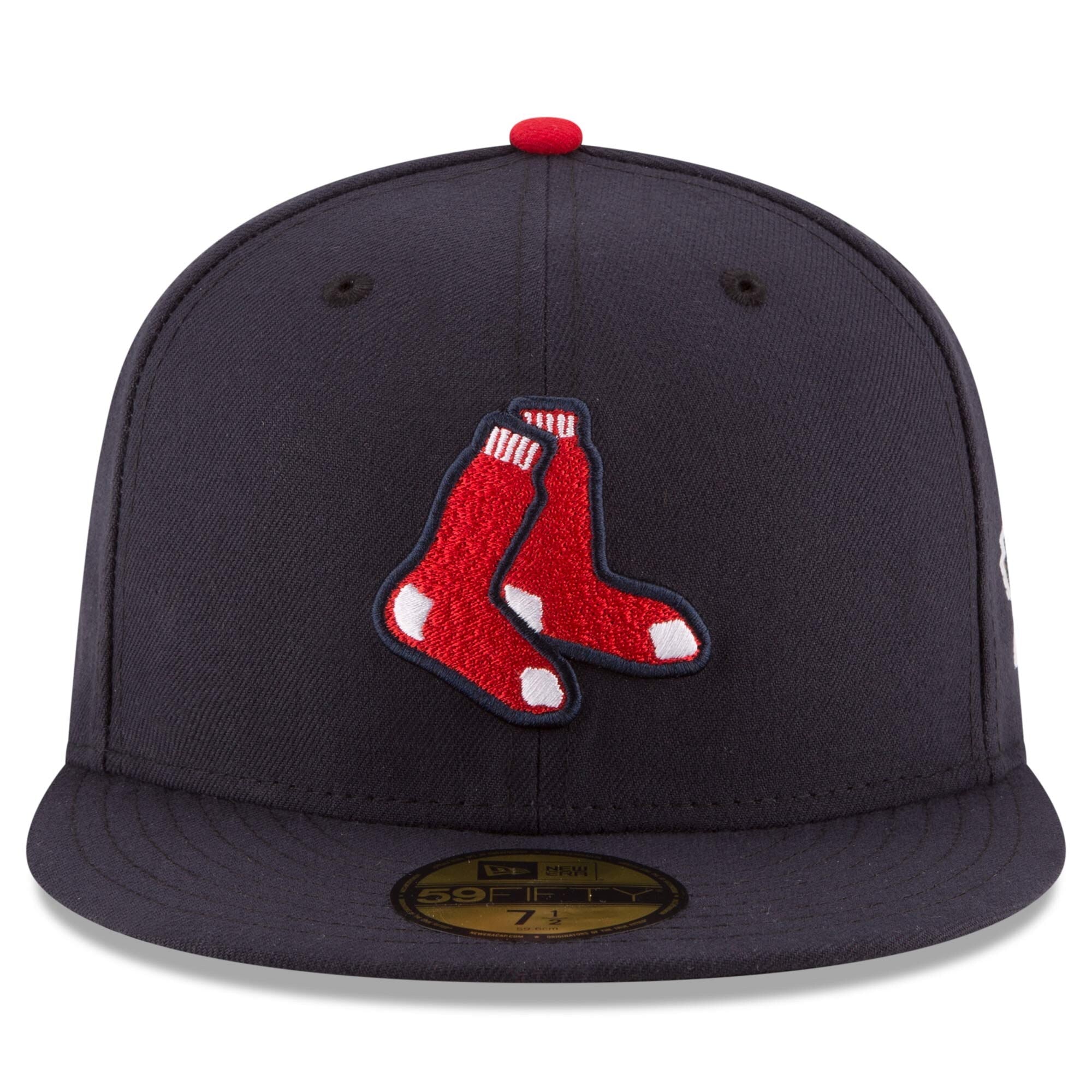 Men s Boston Red Sox New Era Navy Alternate Game Authentic Collection On-Field 59FIFTY Fitted Hat Official Team Hat Sports Fan Cap Official MLB Team