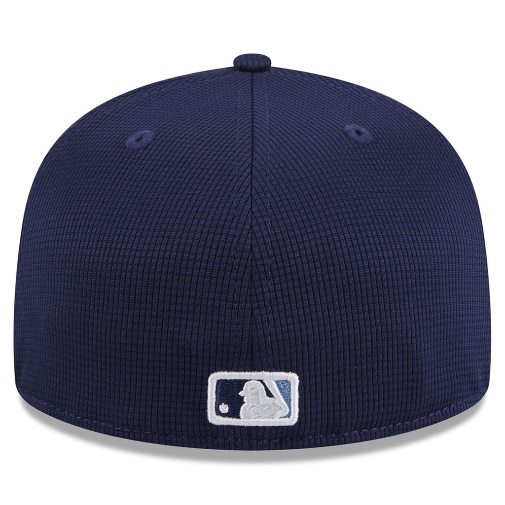 Men s Tampa Bay Rays Navy 2024 Batting Practice 59FIFTY Fitted Hat Official Team Hat Sports Fan Cap Official MLB Team Hat Baseball Fan Cap