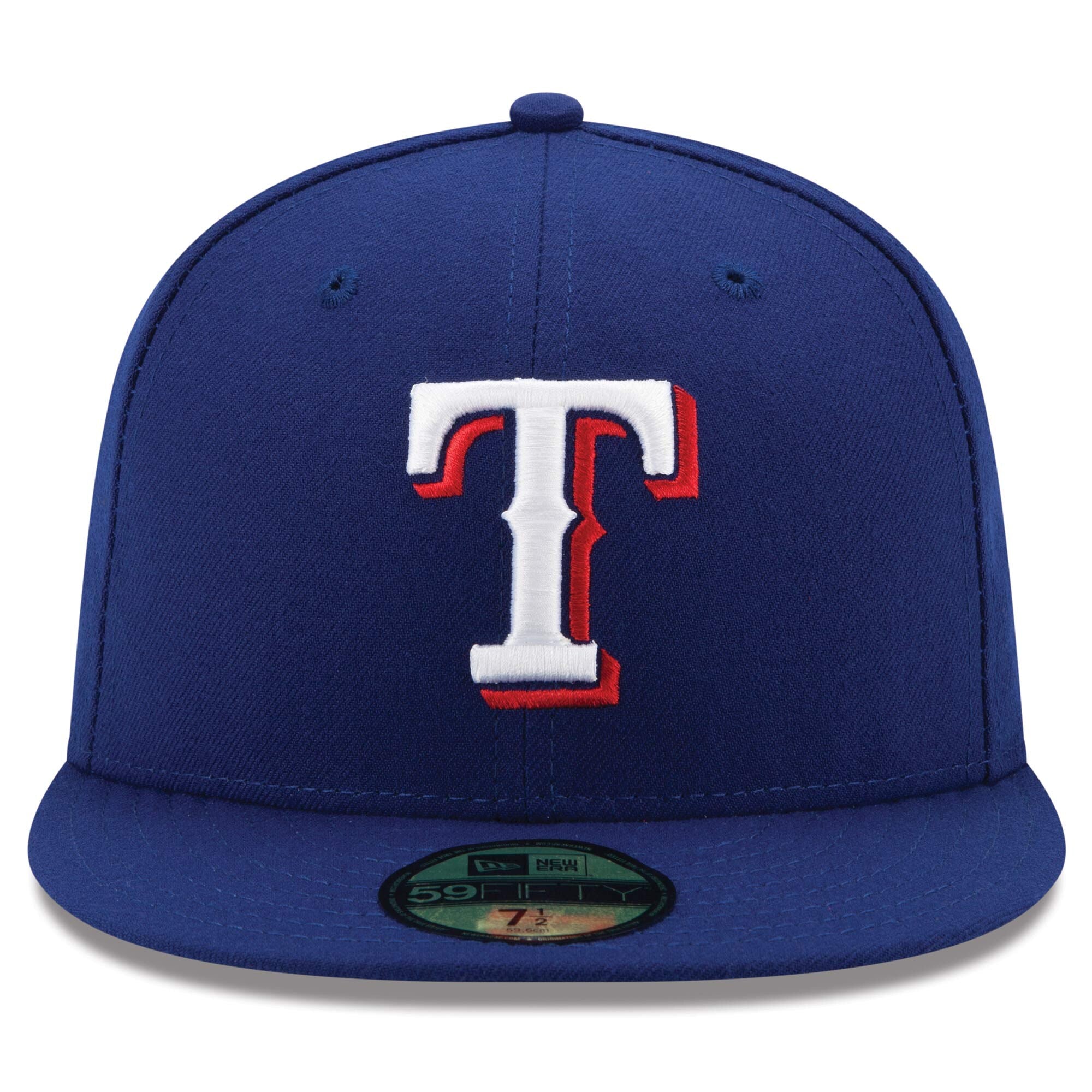 Men s Texas Rangers New Era Royal Blue Authentic Collection On-Field 59FIFTY Fitted Hat Official Team Hat Sports Fan Cap Official MLB Team Hat