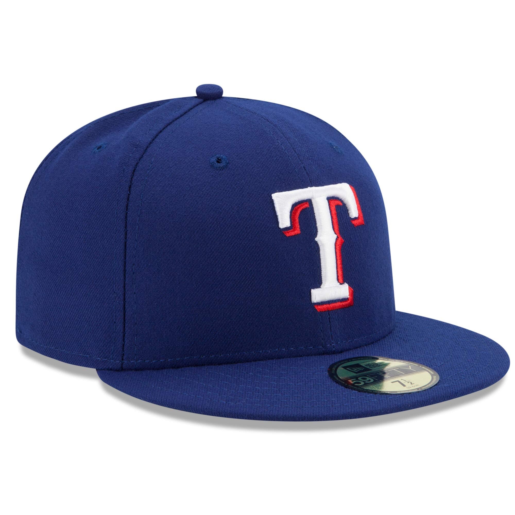 Men s Texas Rangers New Era Royal Blue Authentic Collection On-Field 59FIFTY Fitted Hat Official Team Hat Sports Fan Cap Official MLB Team Hat