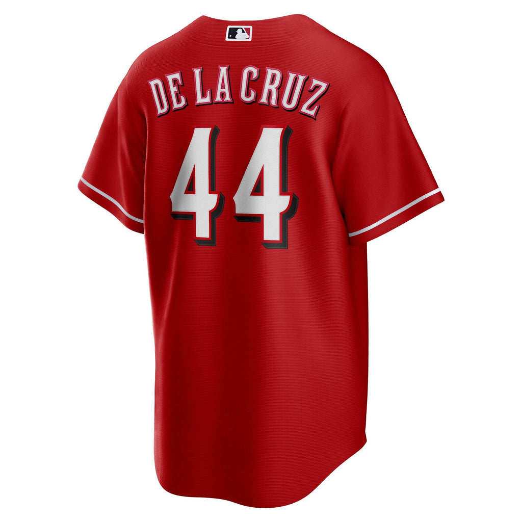 Men s Cincinnati Reds Elly De La Cruz Nike Red Alternate Replica Jersey Official Team Jersey Sports Fan Apparel Official MLB Team Jersey Baseball Fan