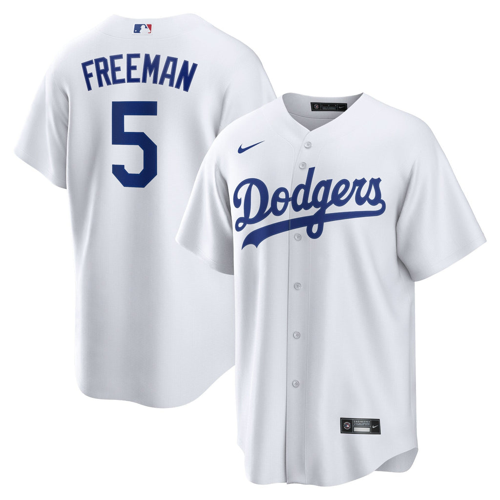 Men s Los Angeles Dodgers Freddie Freeman Nike White Replica Player Jersey Official Team Jersey Sports Fan Apparel Official MLB Team Jersey Baseball