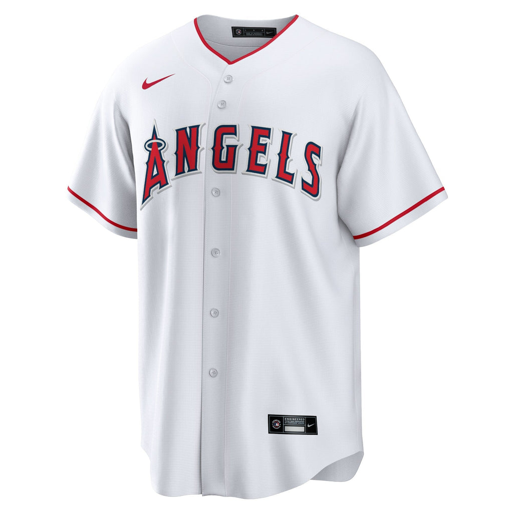Men s Los Angeles Angels Mike Trout Nike White Home Replica Player Jersey Official Team Jersey Sports Fan Apparel Official MLB Team Jersey Baseball