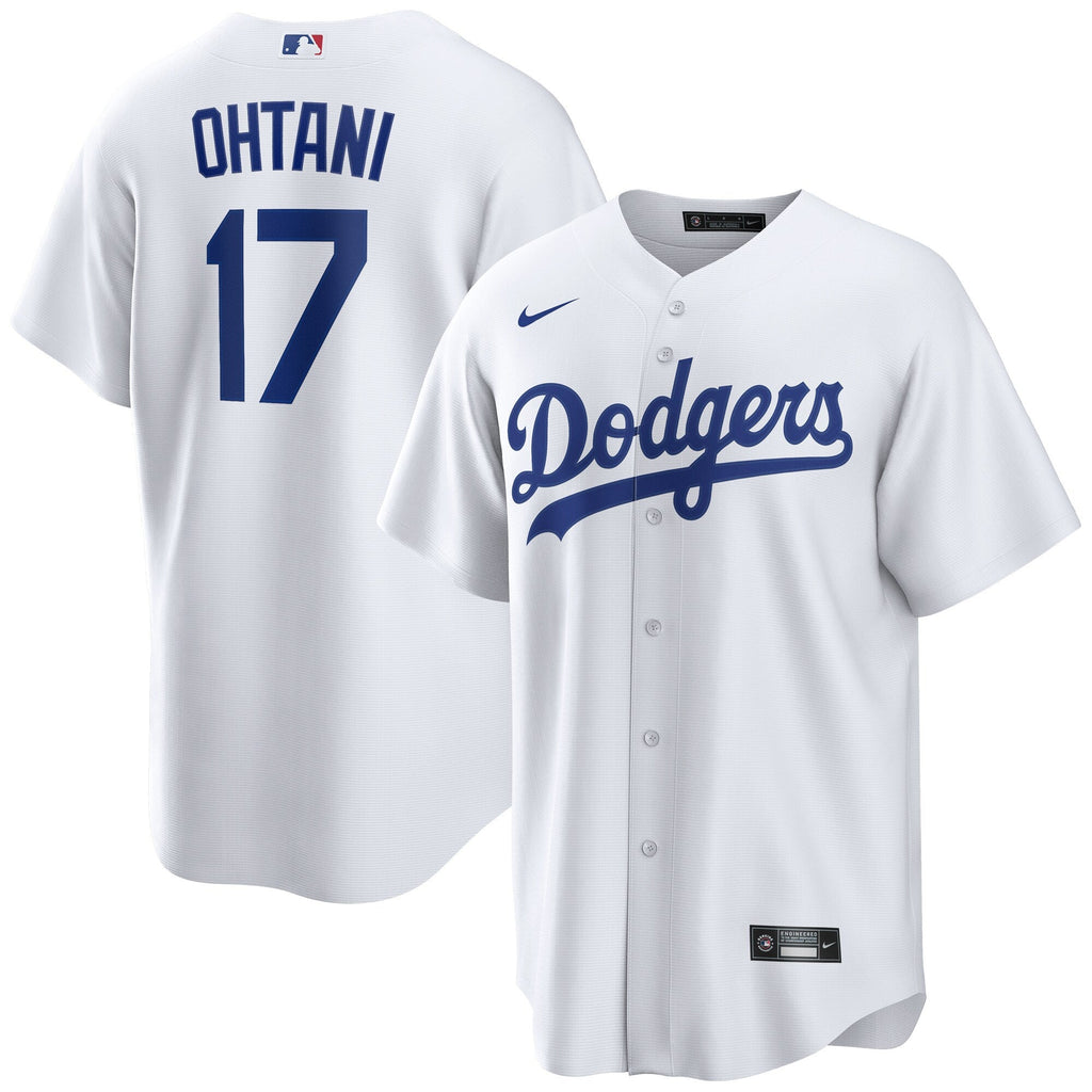 Men s Shohei Ohtani Los Angeles Dodgers Nike White Home Replica Team Jersey Official Team Jersey Sports Fan Apparel Official MLB Team Jersey Baseball