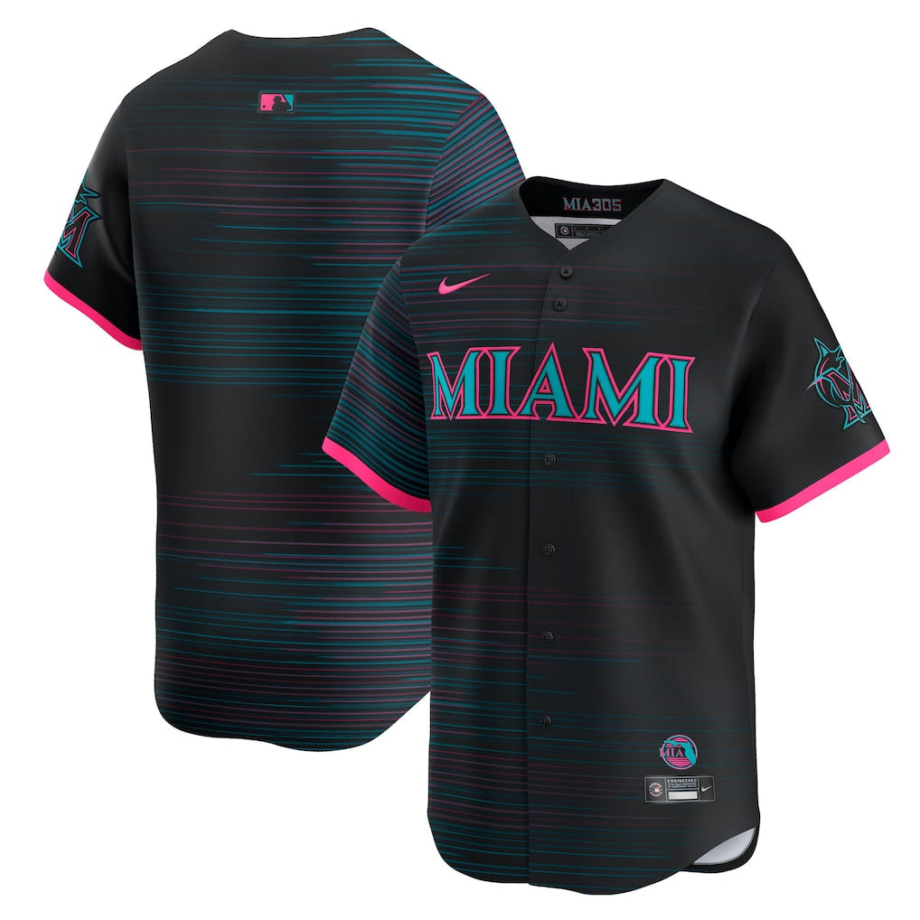 Miami Marlins MLB City Connect Limited Jersey Nike Official Team Jersey Sports Fan Apparel Official MLB Team Jersey Baseball Fan Apparel