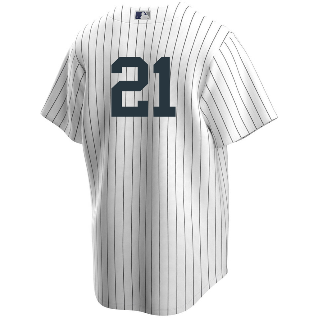 Men s Nike Deion Sanders 21 White New York Yankees Home Official Replica Player Jersey Official Team Jersey Sports Fan Apparel Official MLB Team