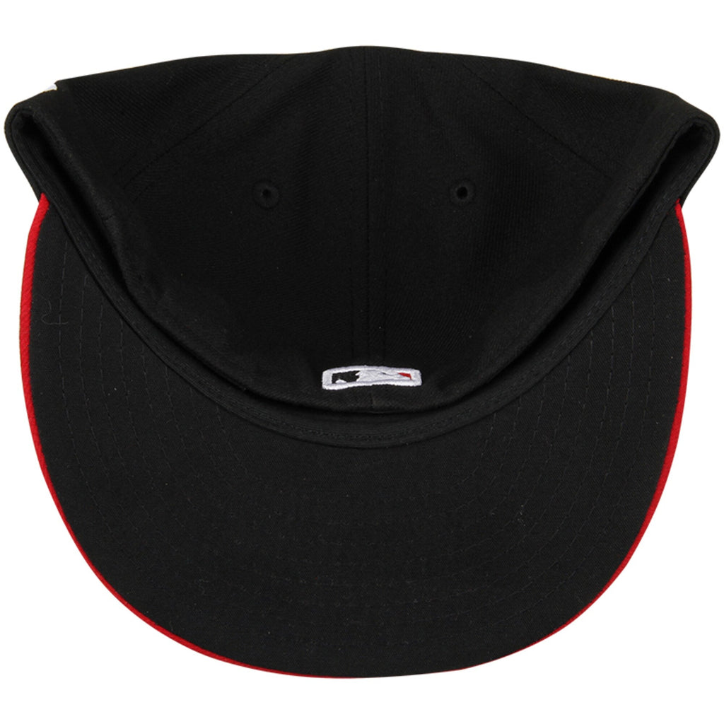 Men s Cincinnati Reds New Era Black Red Alternate Authentic Collection On-Field 59FIFTY Fitted Hat Official Team Hat Sports Fan Cap Official MLB Team