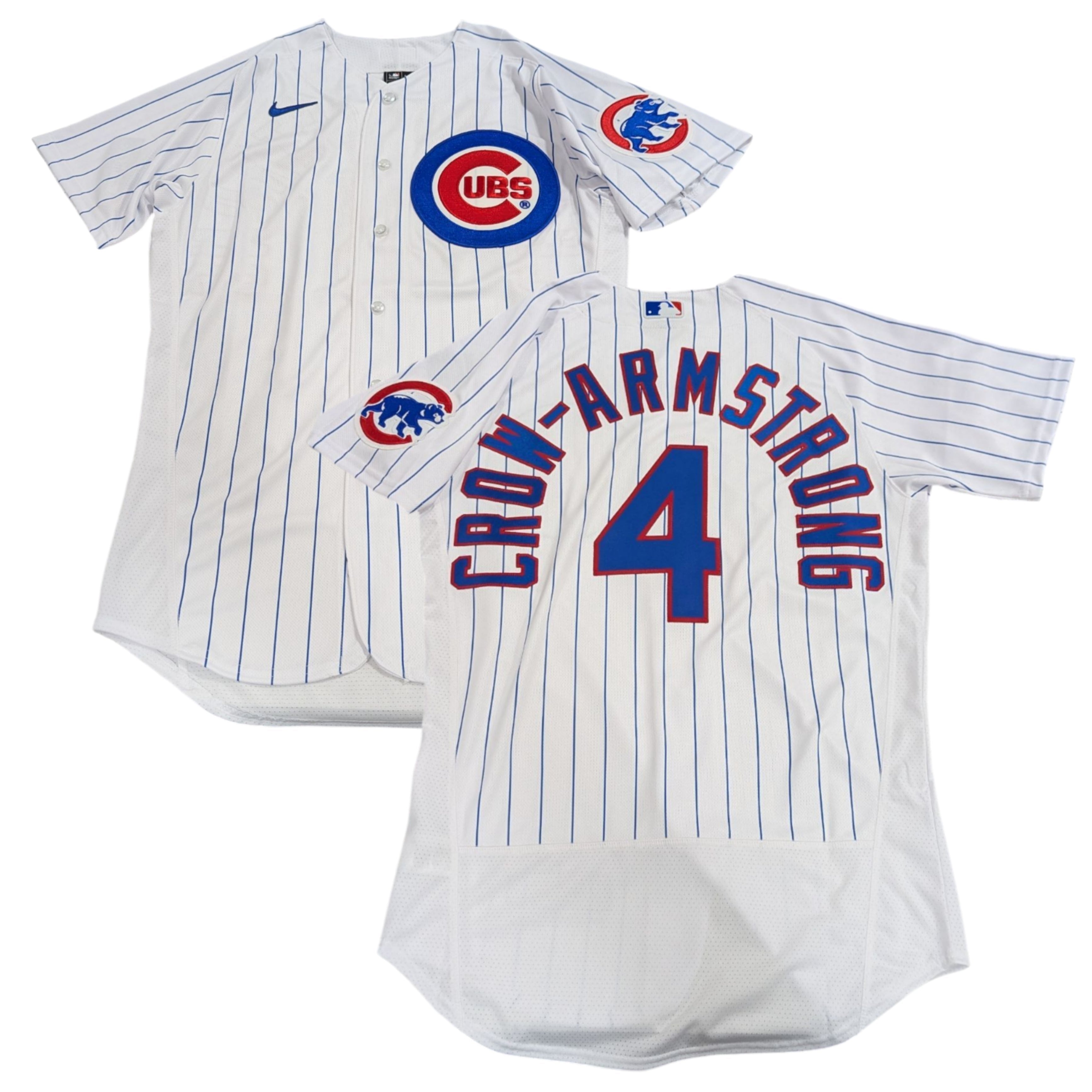 Men s Chicago Cubs Pete Crow-Armstrong Nike Home White Authentic Player Jersey Official Team Jersey Sports Fan Apparel Official MLB Team Jersey