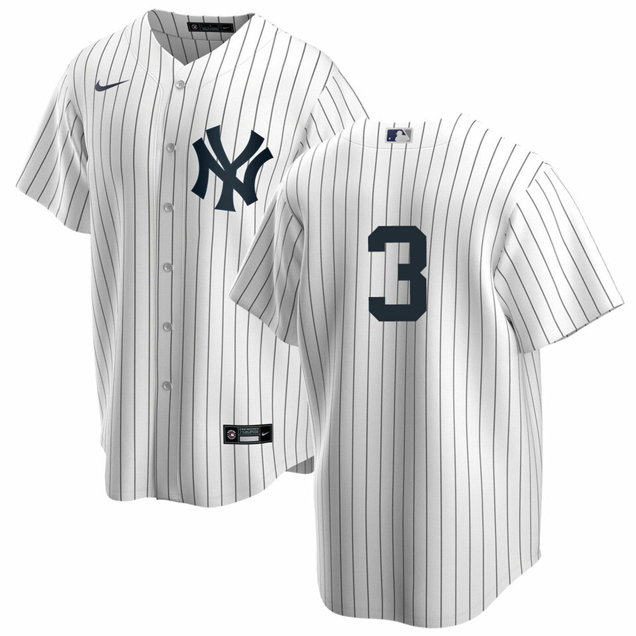 Men s Nike Babe Ruth 3 White New York Yankees Home Official Replica Player Jersey Official Team Jersey Sports Fan Apparel Official MLB Team Jersey