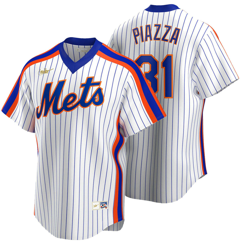Men s Nike Mike Piazza New York Mets Cooperstown Collection Royal Pinstripe Replica Jersey Official Team Jersey Sports Fan Apparel Official MLB Team