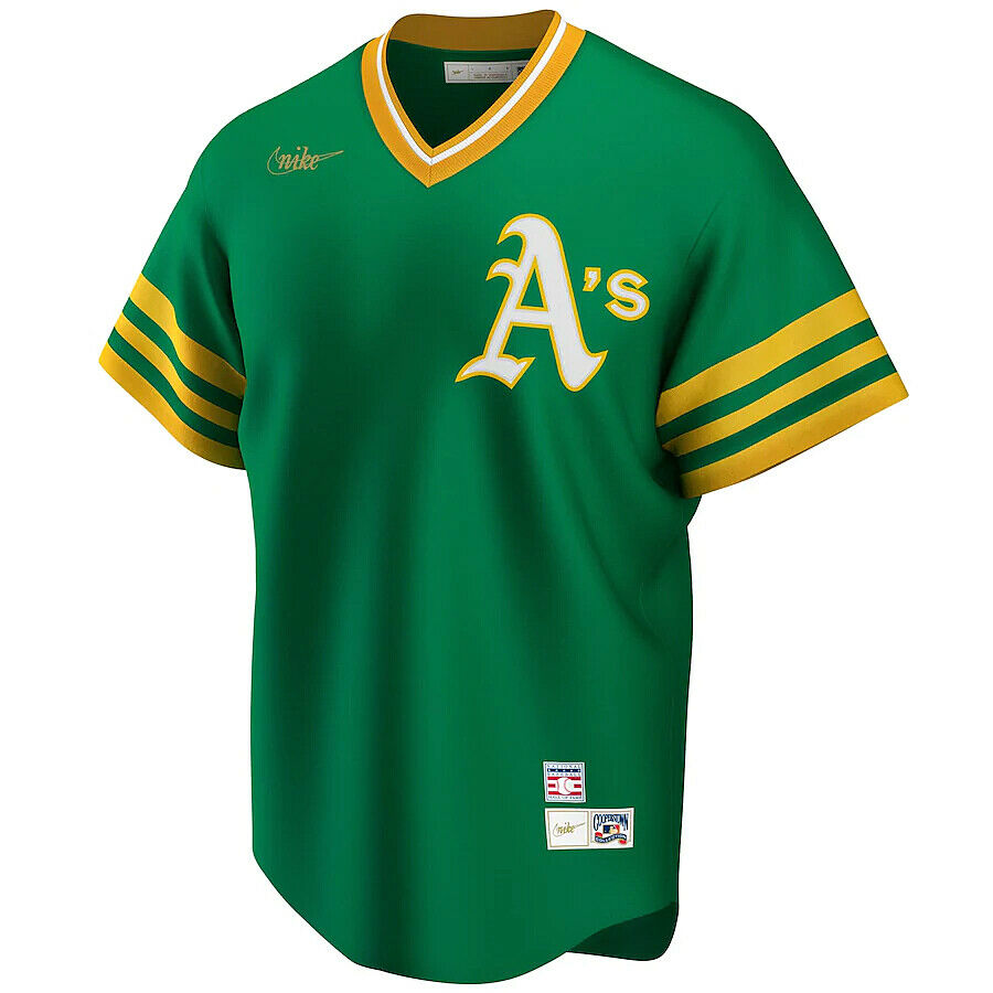 Reggie Jackson Oakland Athletics Nike Cooperstown Collection Player Jersey - Green Official Team Jersey Sports Fan Apparel Official MLB Team Jersey