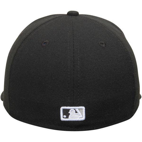 Men s Chicago White Sox New Era Black Game Authentic Collection On-Field 59FIFTY Fitted Hat Official Team Hat Sports Fan Cap Official MLB Team Hat