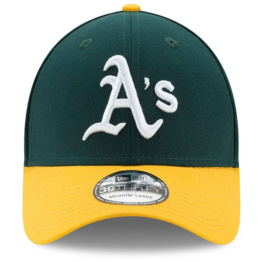 Men s Oakland Athletics New Era Green Yellow MLB Team Classic 39THIRTY Flex Hat Official Team Hat Sports Fan Cap Official MLB Team Hat Baseball Fan