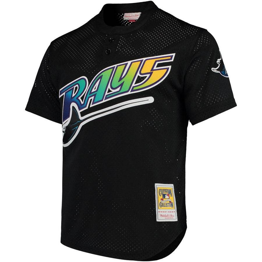 Men s Tampa Bay Devil Rays Wade Boggs Mitchell And Ness Black Cooperstown 1998 Mesh Batting Practice Jersey Official Team Jersey Sports Fan Apparel