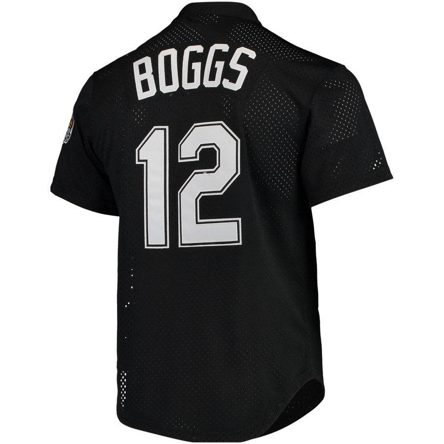 Men s Tampa Bay Devil Rays Wade Boggs Mitchell And Ness Black Cooperstown 1998 Mesh Batting Practice Jersey Official Team Jersey Sports Fan Apparel