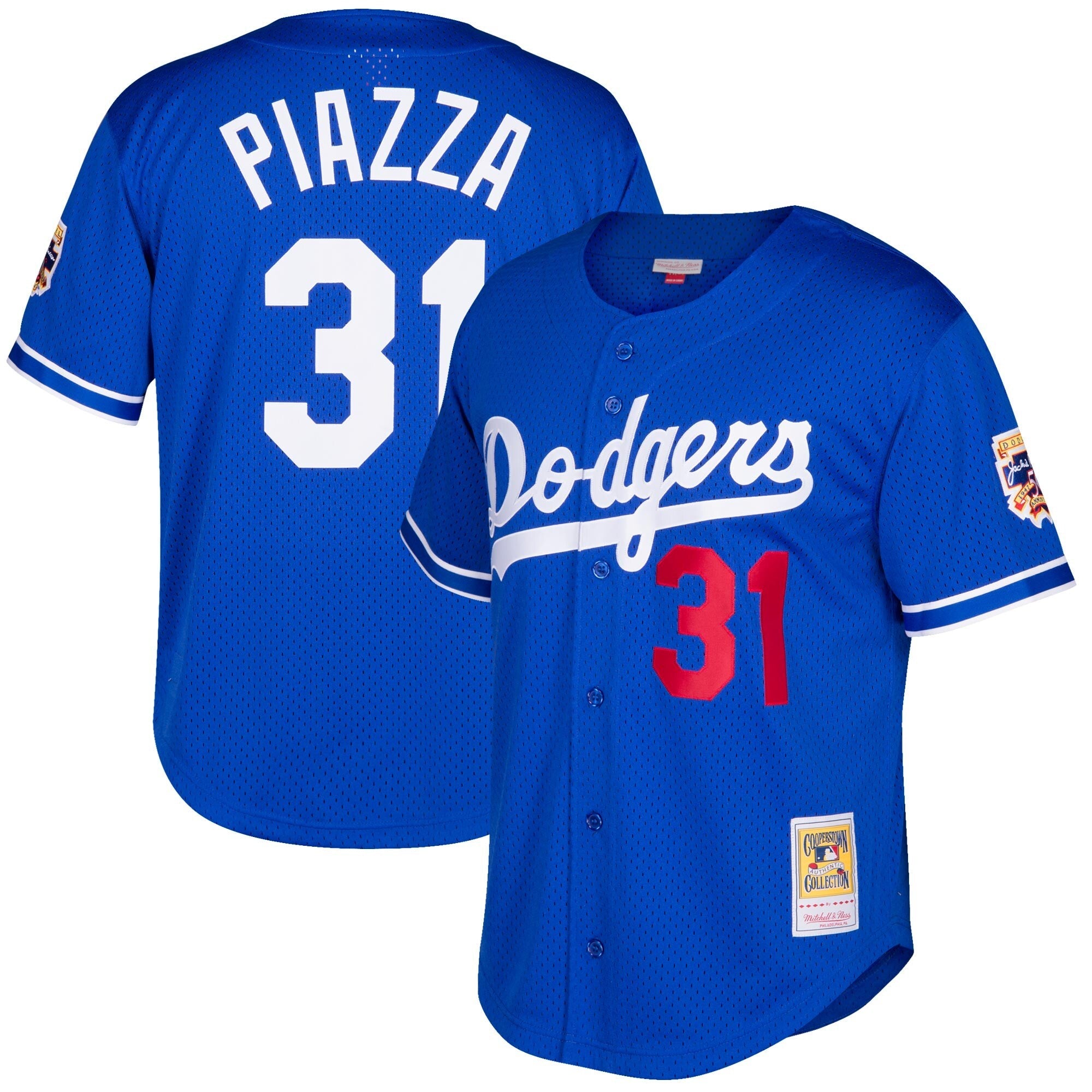 Youth Los Angeles Dodgers Mike Piazza Mitchell And Ness Blue Cooperstown Collection Batting Practice Jersey Official Team Jersey Sports Fan Apparel