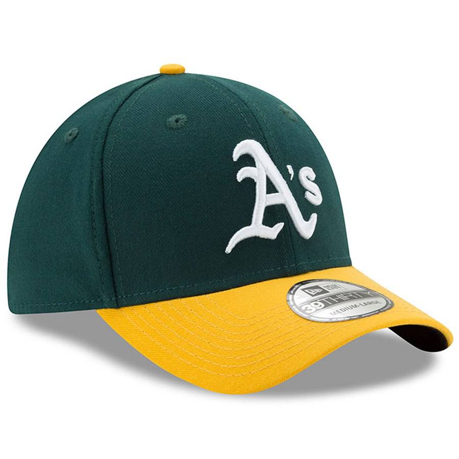 Men s Oakland Athletics New Era Green Yellow MLB Team Classic 39THIRTY Flex Hat Official Team Hat Sports Fan Cap Official MLB Team Hat Baseball Fan