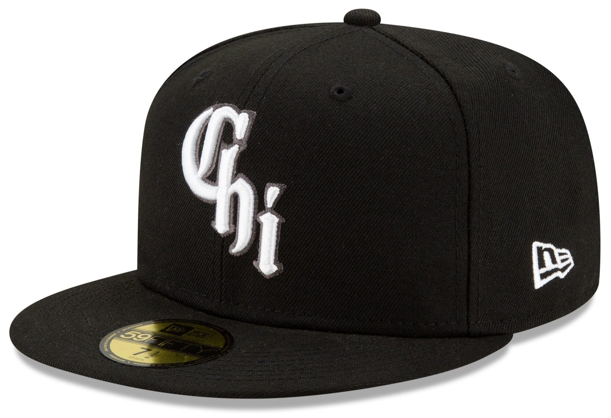 Chicago White Sox New Era Black City Connect On Field 59FIFTY Fitted Hat Official Team Hat Sports Fan Cap Official MLB Team Hat Baseball Fan Cap