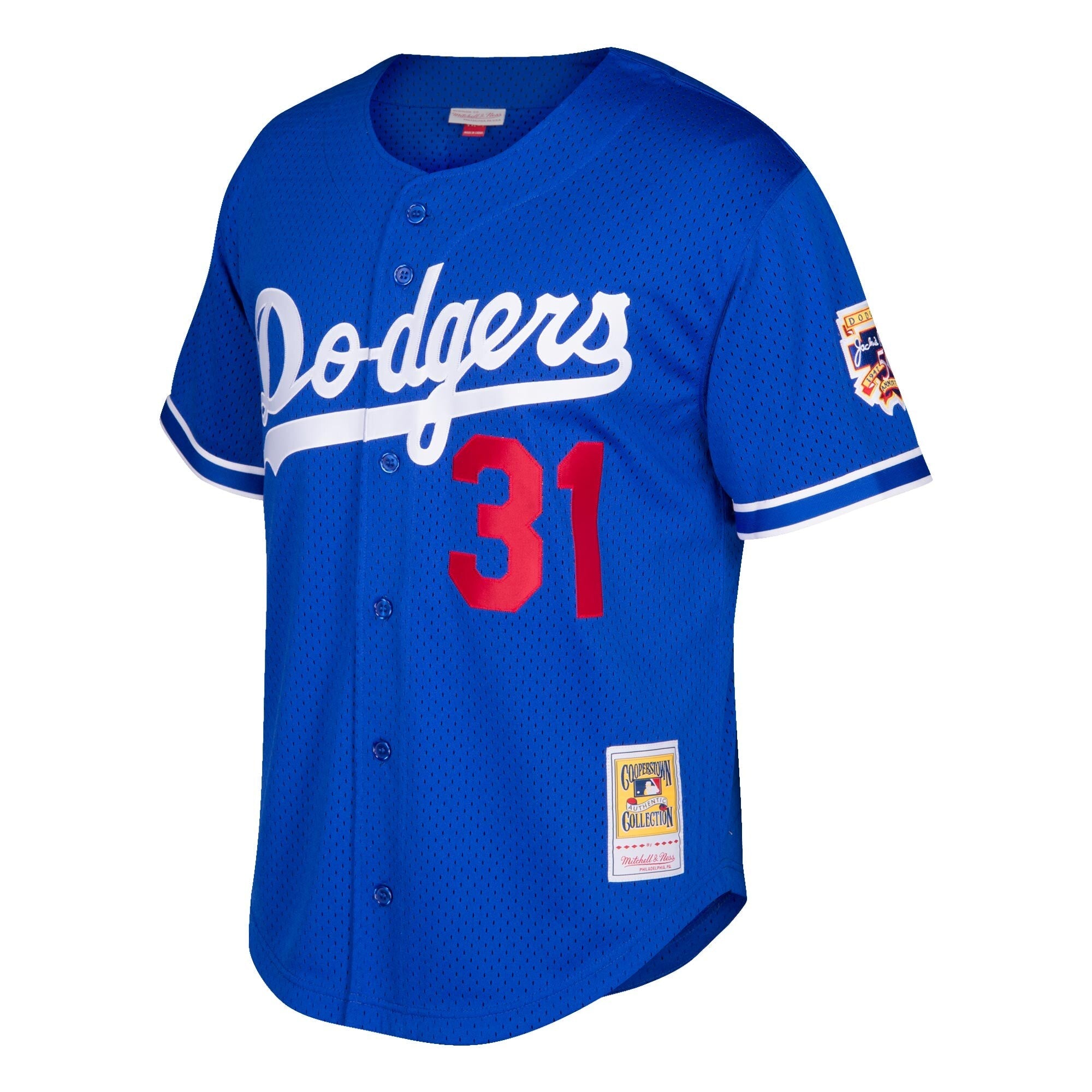 Youth Los Angeles Dodgers Mike Piazza Mitchell And Ness Blue Cooperstown Collection Batting Practice Jersey Official Team Jersey Sports Fan Apparel