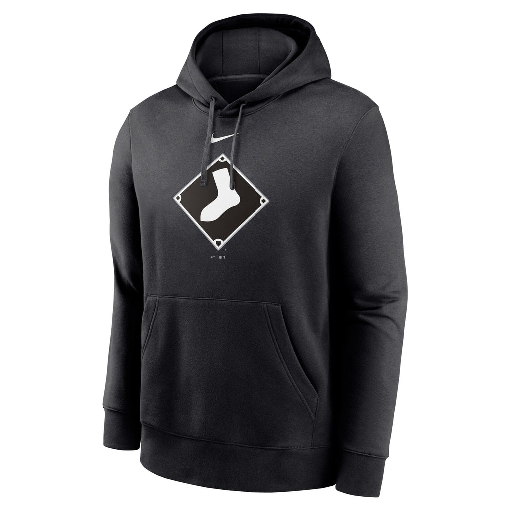 Chicago White Sox Nike Alternate Logo Club Pullover Hoodie Black Comfort Hoodie Baseball Fan Apparel