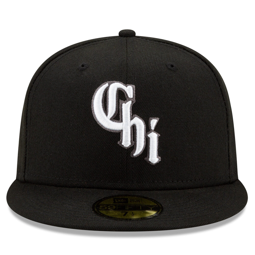 Chicago White Sox New Era Black City Connect On Field 59FIFTY Fitted Hat Official Team Hat Sports Fan Cap Official MLB Team Hat Baseball Fan Cap
