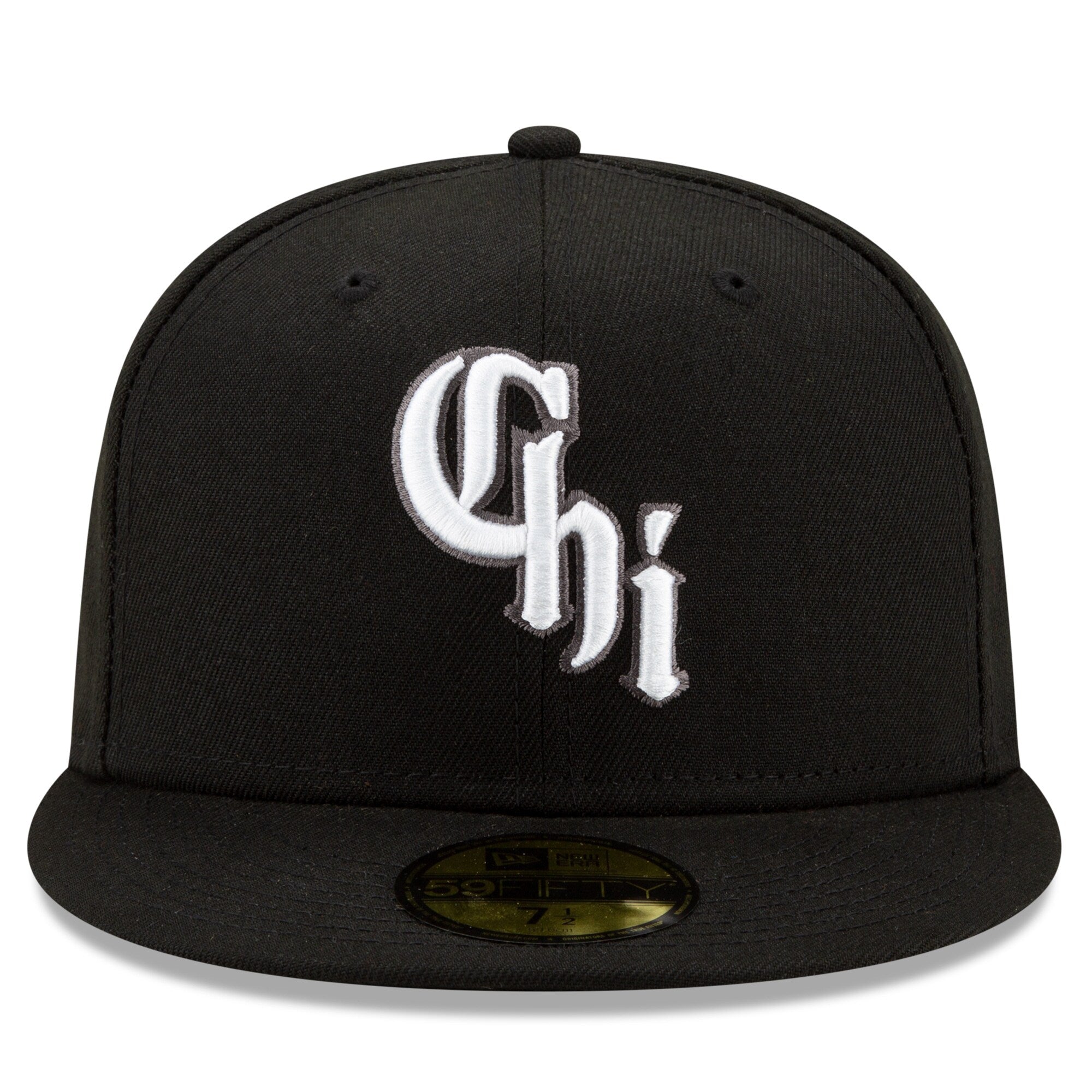 Chicago White Sox New Era Black City Connect On Field 59FIFTY Fitted Hat Official Team Hat Sports Fan Cap Official MLB Team Hat Baseball Fan Cap